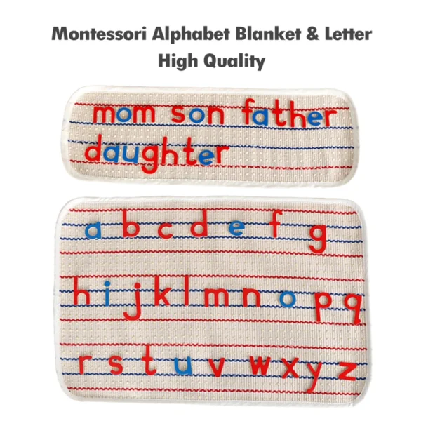 Children Montessori Activity Alphabet Box Language Toy Printed ABC Card Red Blue Letters Open Ended Educational Toy Teacher Aids - Image 6
