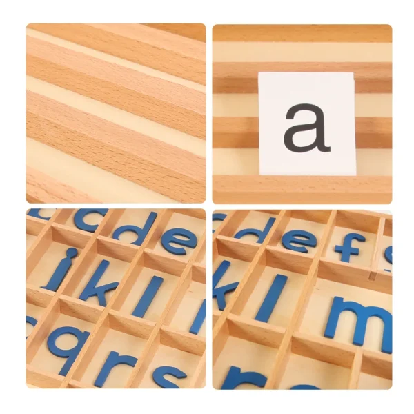 Children Montessori Activity Alphabet Box Language Toy Printed ABC Card Red Blue Letters Open Ended Educational Toy Teacher Aids - Image 4