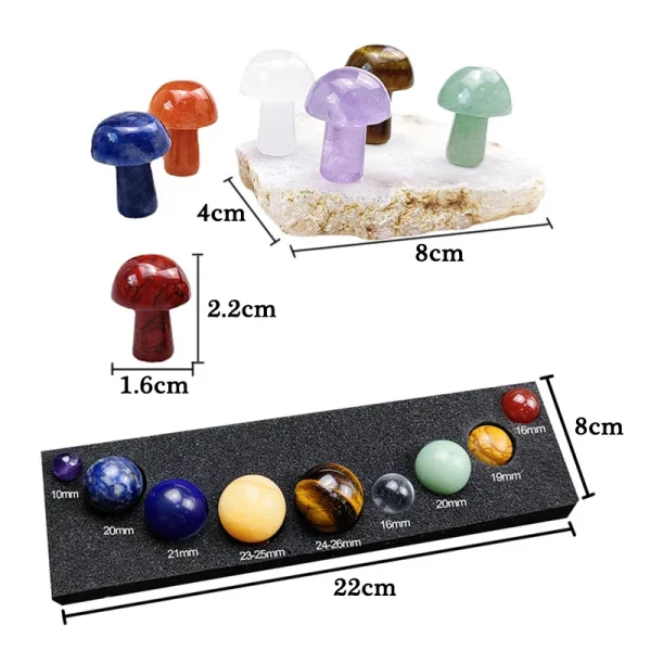 Solar System Planet Model Children Toys Astronomy Science Planetary Teaching Aids Mineral Ball Mushroom Model Gifts Science Toys - Image 6