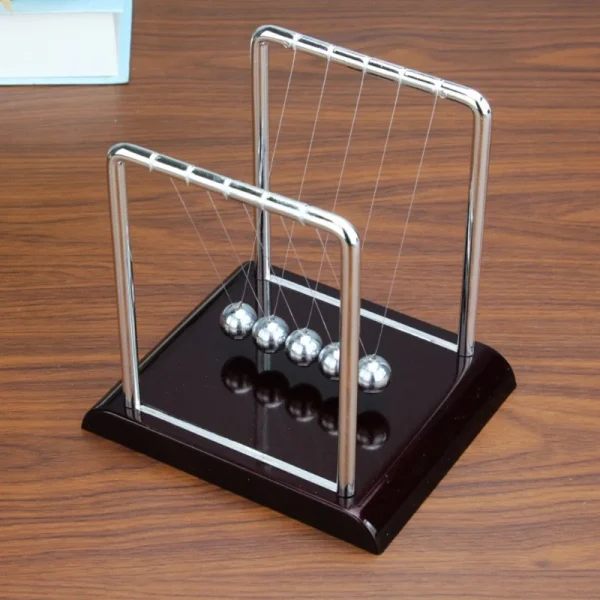 Portable Newtons Cradle Balance Metal Ball Science Physic Toy Fingertip Fidget Swinging Ball Toy for Desktop Anti-stress - Image 5