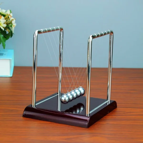 Portable Newtons Cradle Balance Metal Ball Science Physic Toy Fingertip Fidget Swinging Ball Toy for Desktop Anti-stress - Image 3