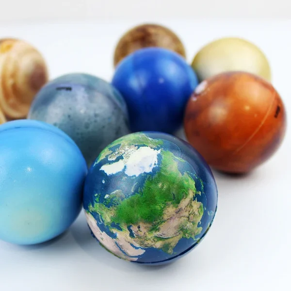 Children Eight Planets Bouncy Ball Montessori Toys Moon Solar System Education Science Learning Sensory Game Toys Teaching Aids - Image 5