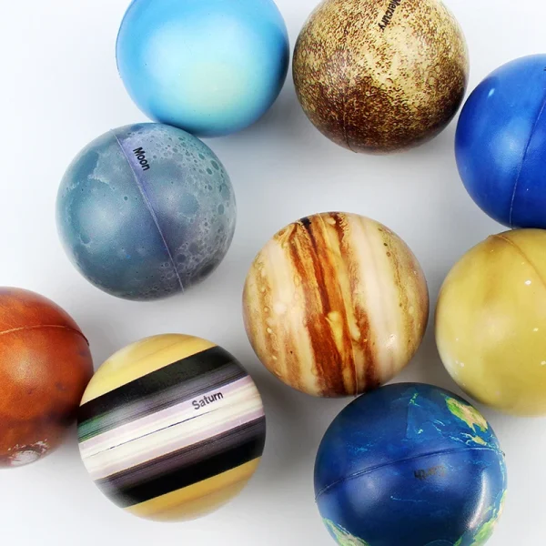 Children Eight Planets Bouncy Ball Montessori Toys Moon Solar System Education Science Learning Sensory Game Toys Teaching Aids - Image 4