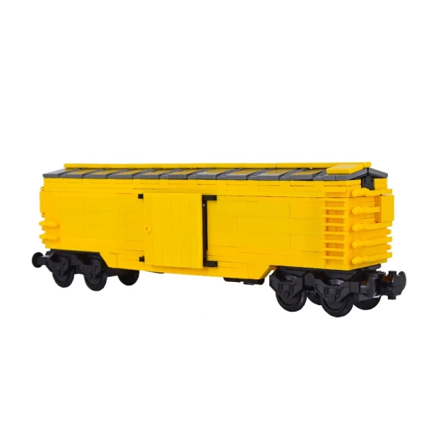 MOC Creative Expert Creative City Yellow flat top truck Brick Block Children's DIY Toy for children gifts - Image 2