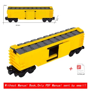 MOC Creative Expert Creative City Yellow flat top truck Brick Block Children's DIY Toy for children gifts