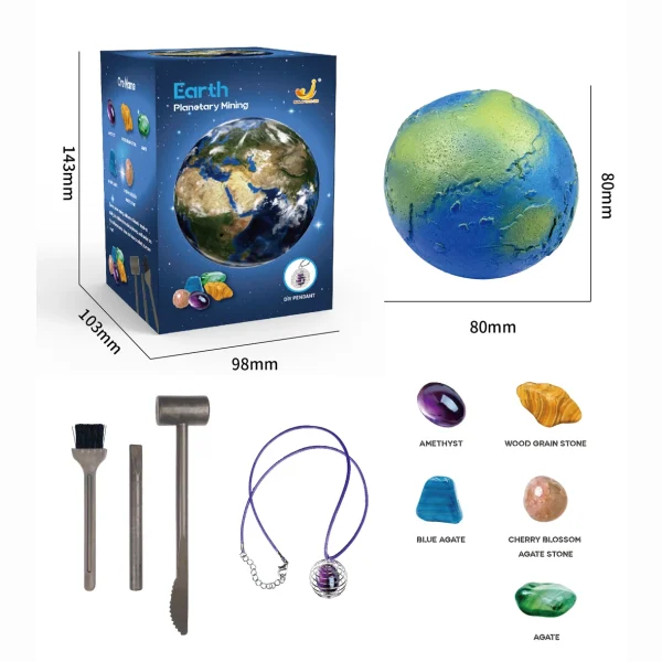 Children Archaeological Digging Toy Treasure Planet Gem Ore Exploration of The Solar System Mining Science Educational Toys - Image 3