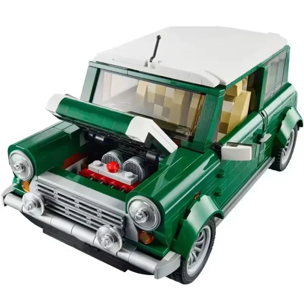 MOC Classic Technical Green CAR Model Compatible 10242 Building Blocks Sets Automobile Vehicle Education Toys Birthday Christmas - Image 5