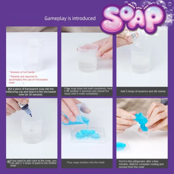 Children Magic Science Experiment Kit Handmade DIY Soap STEAM Educational Teaching Aids Primary School Student Toys Kids Gift - Image 3