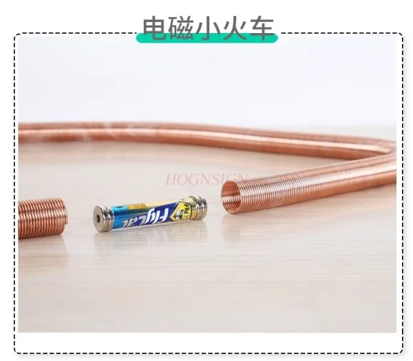 Student science experiment electromagnetic power train children's science and technology small production maglev train teaching - Image 3